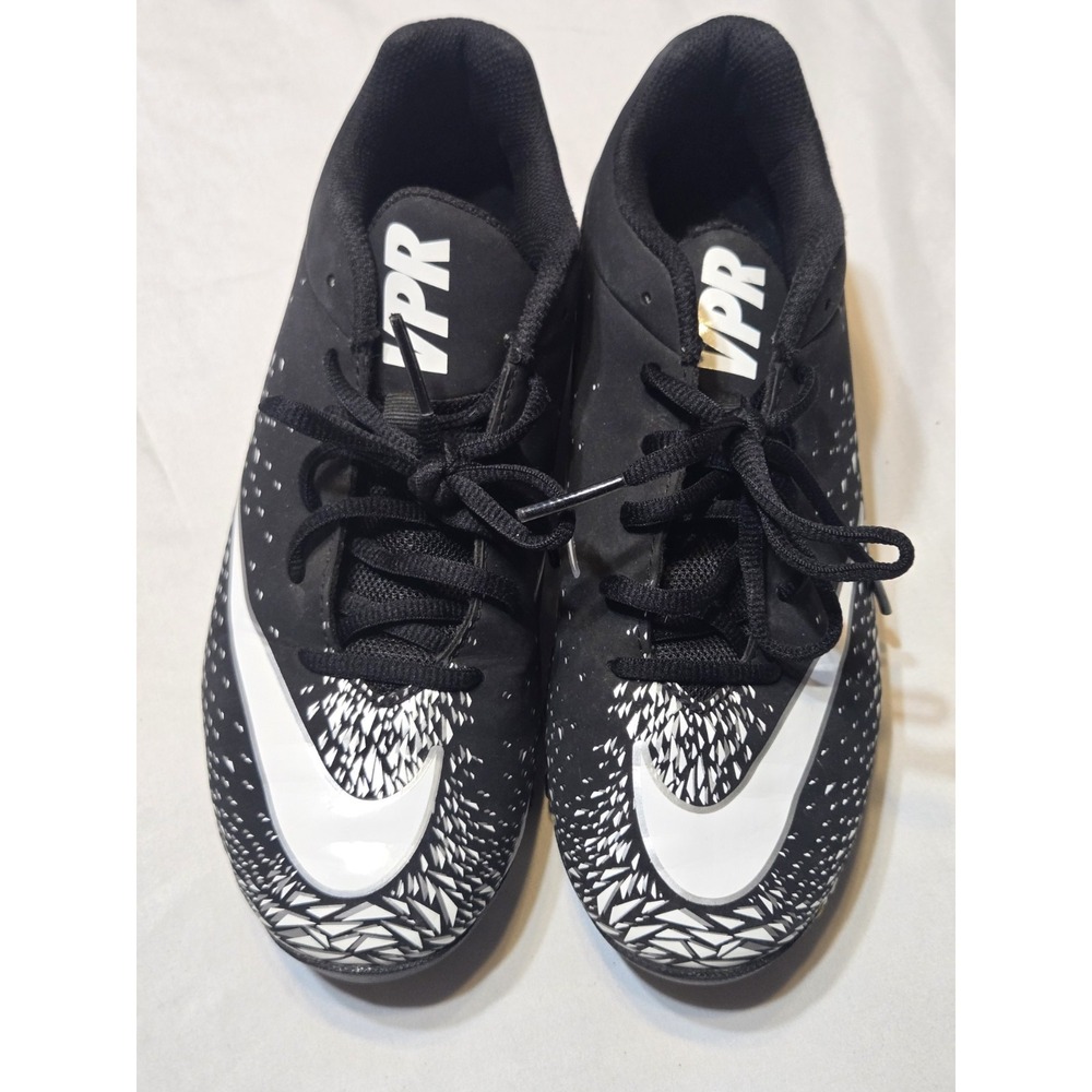 Nike Vapor Fastflex/Shark 2 Cleats Football Youth 5.5 Black White Soccer Shoes